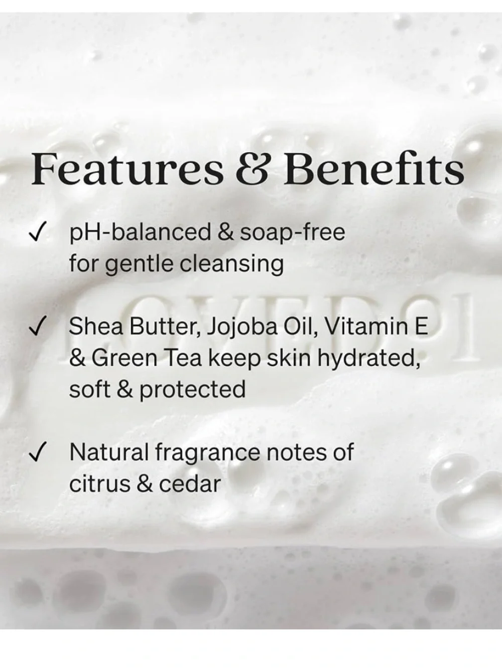 Loved01 Face & Body Cleansing Bar, 4 Bars